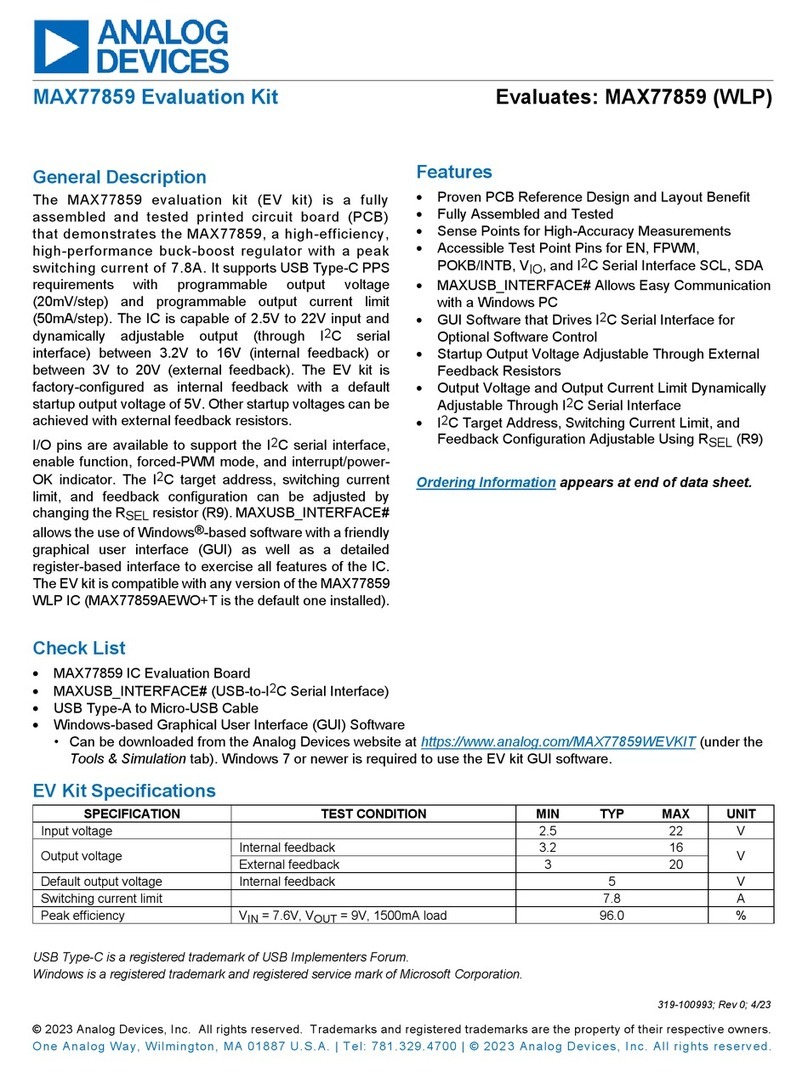 Analog Devices MAX77859 User manual Analog Devices MAX77859 User manual