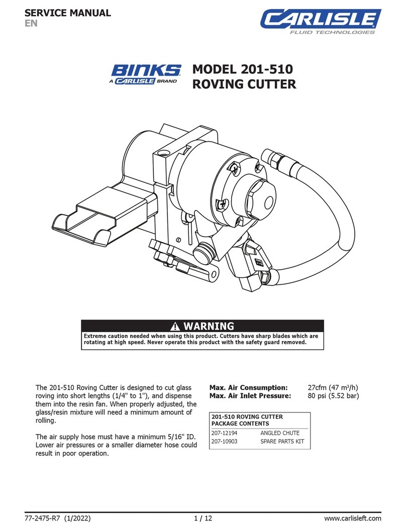 Carlisle Binkes 201-510 Service manual