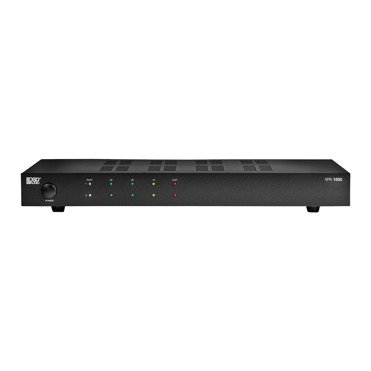 OSD Audio XPA1000 User manual