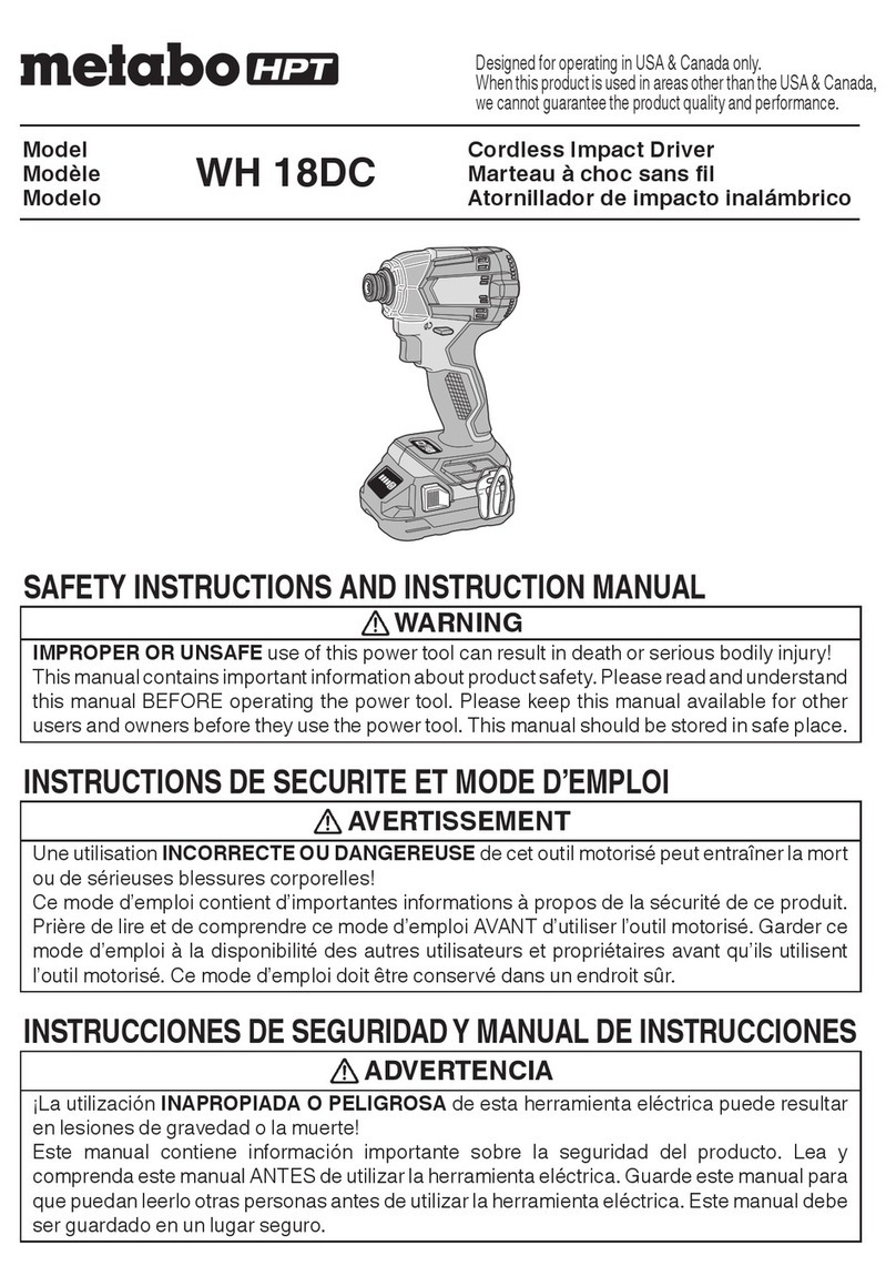 Metabo HPT WH18DC User manual