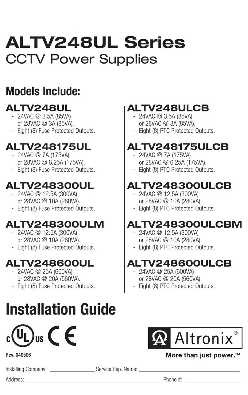 Altronix ALTV248UL installation guide