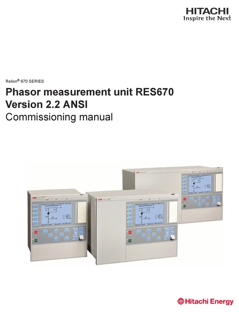Hitachi RES670 Commissioning manual
