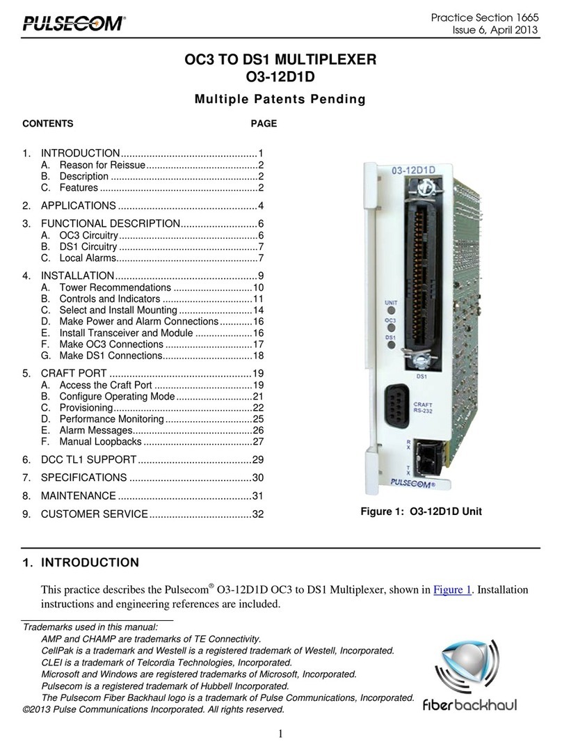PULSECOM O3-12D1D manual