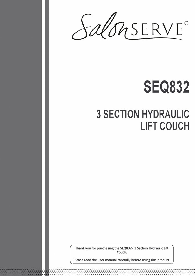Salonserve SEQ832 quick start guide