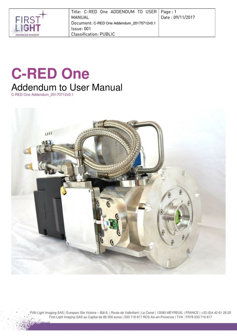 First Light C-RED One user manual