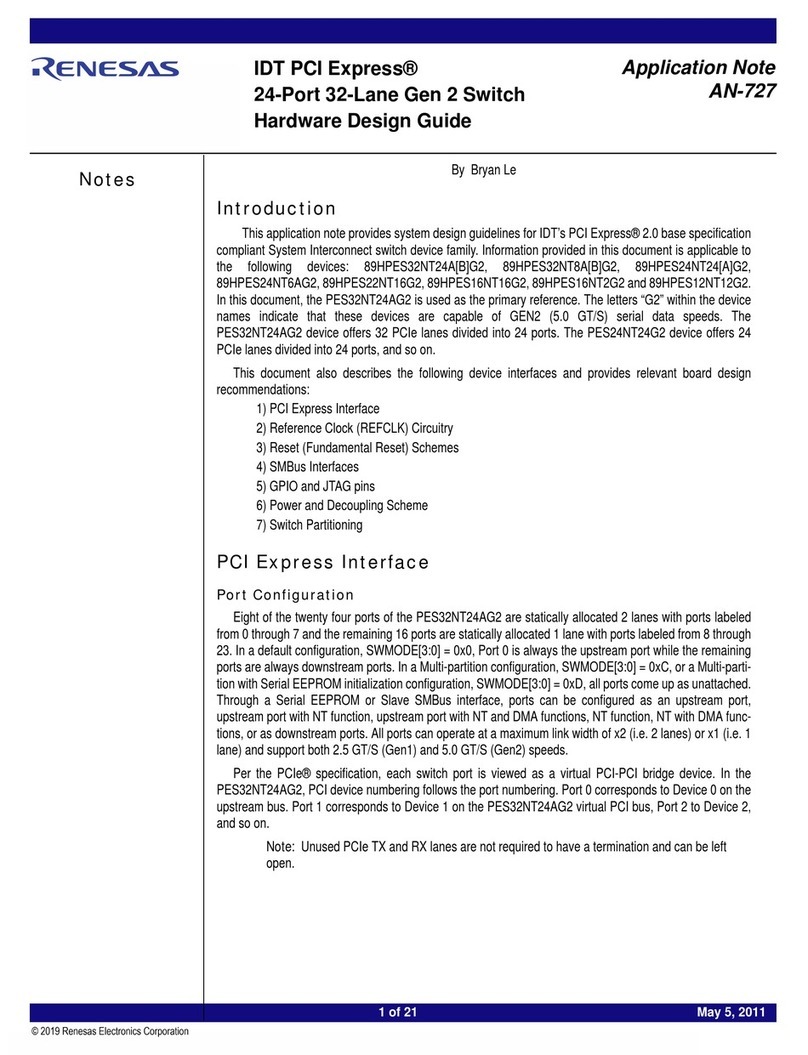 Renesas 89HPES32NT24AG2 Hardware Design Guide