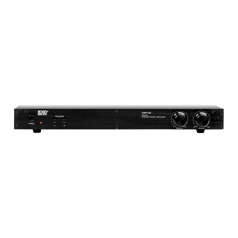 OSD Audio XMP100 User manual