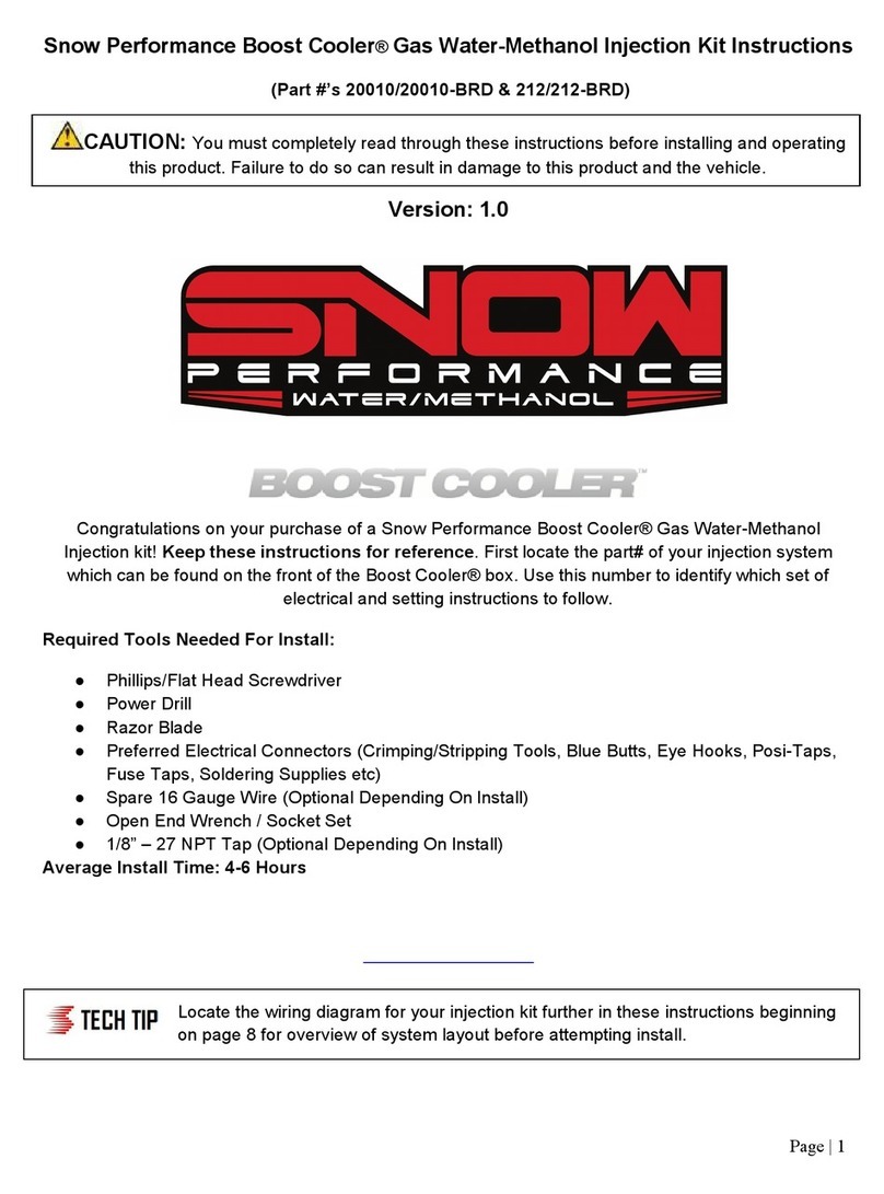 Snow Performance Boost Cooler 20010-BRD instructions