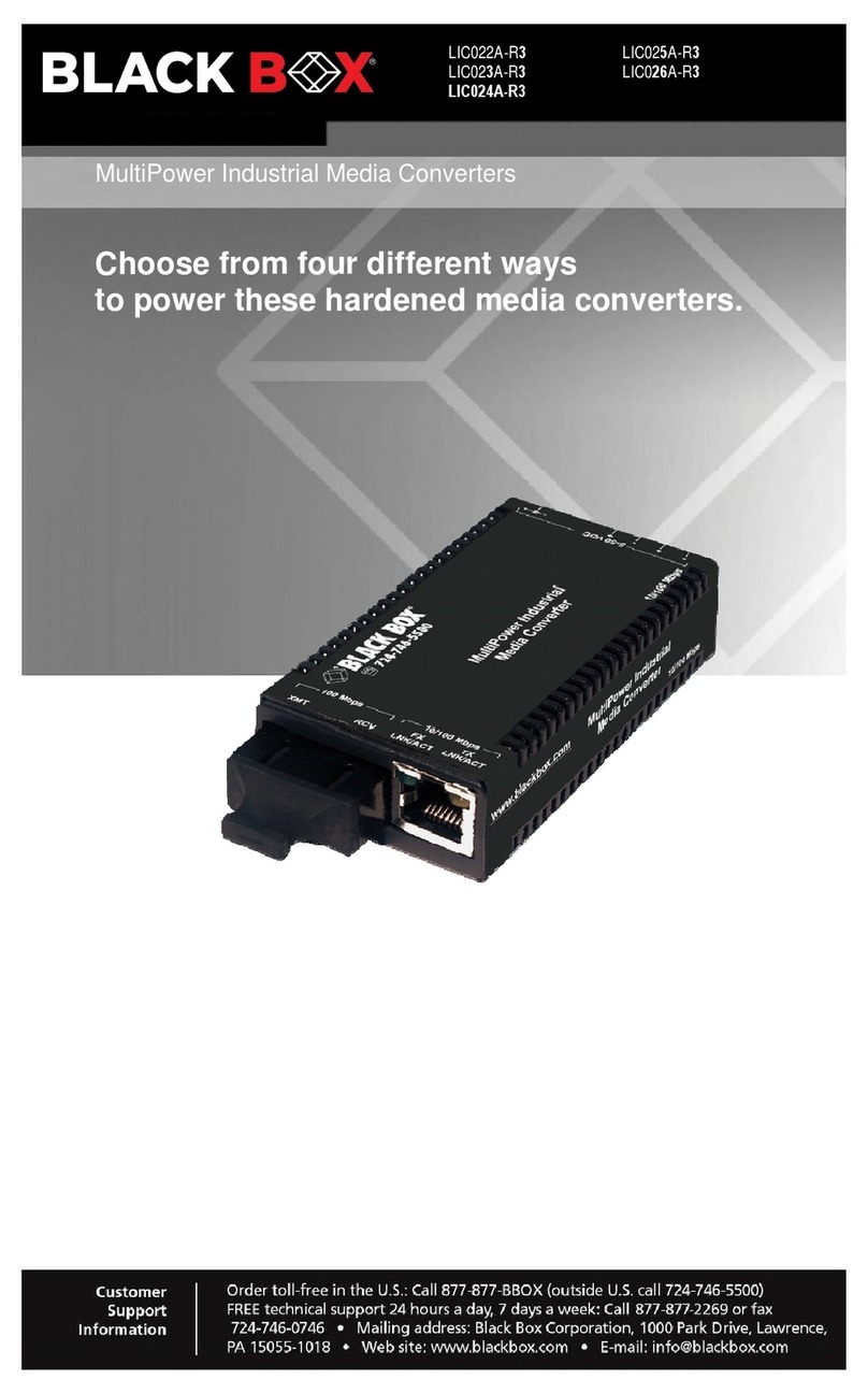 Black Box LIC022A-R3 User manual Black Box LIC022A-R3 User manual