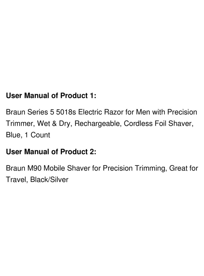 Braun 5018s User manual