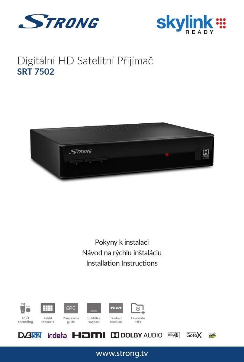 Strong skylink SRT 7502 installation instructions