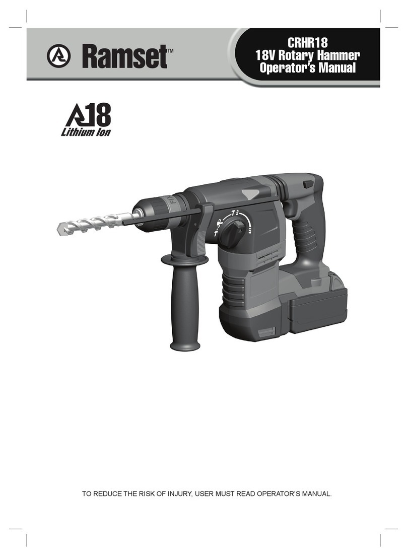 AEG Ramset A18 CRHR18 User manual