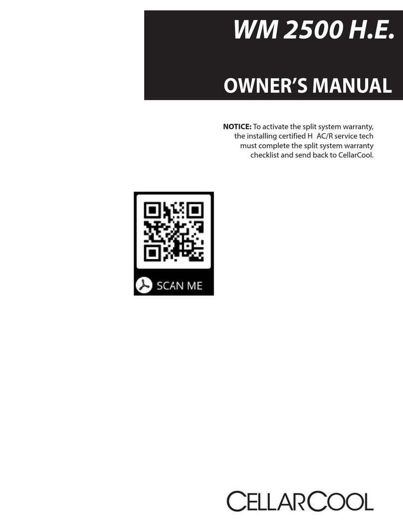 Cellar Cool WM 2500 H.E. owner's manual Cellar Cool WM 2500 H.E. owner's manual