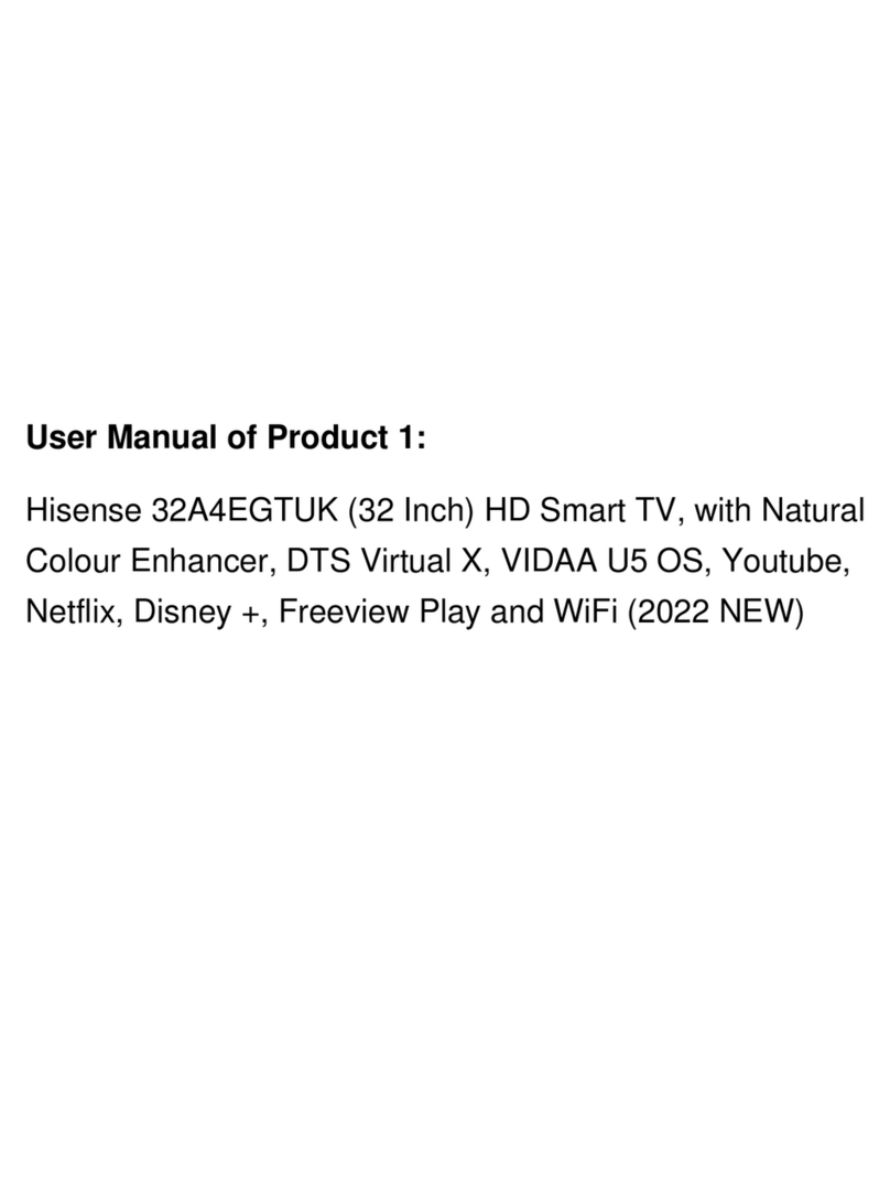 Hisense 32A4EGTUK User manual