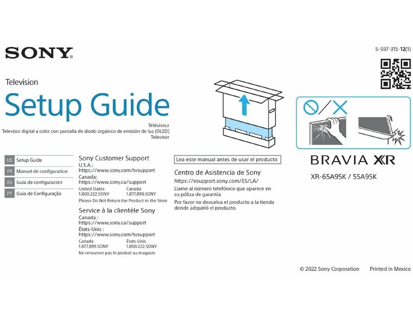 Sony XR65A95K User manual