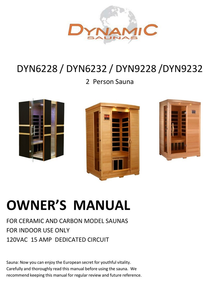 Dynamic Saunas DYN6228 User manual