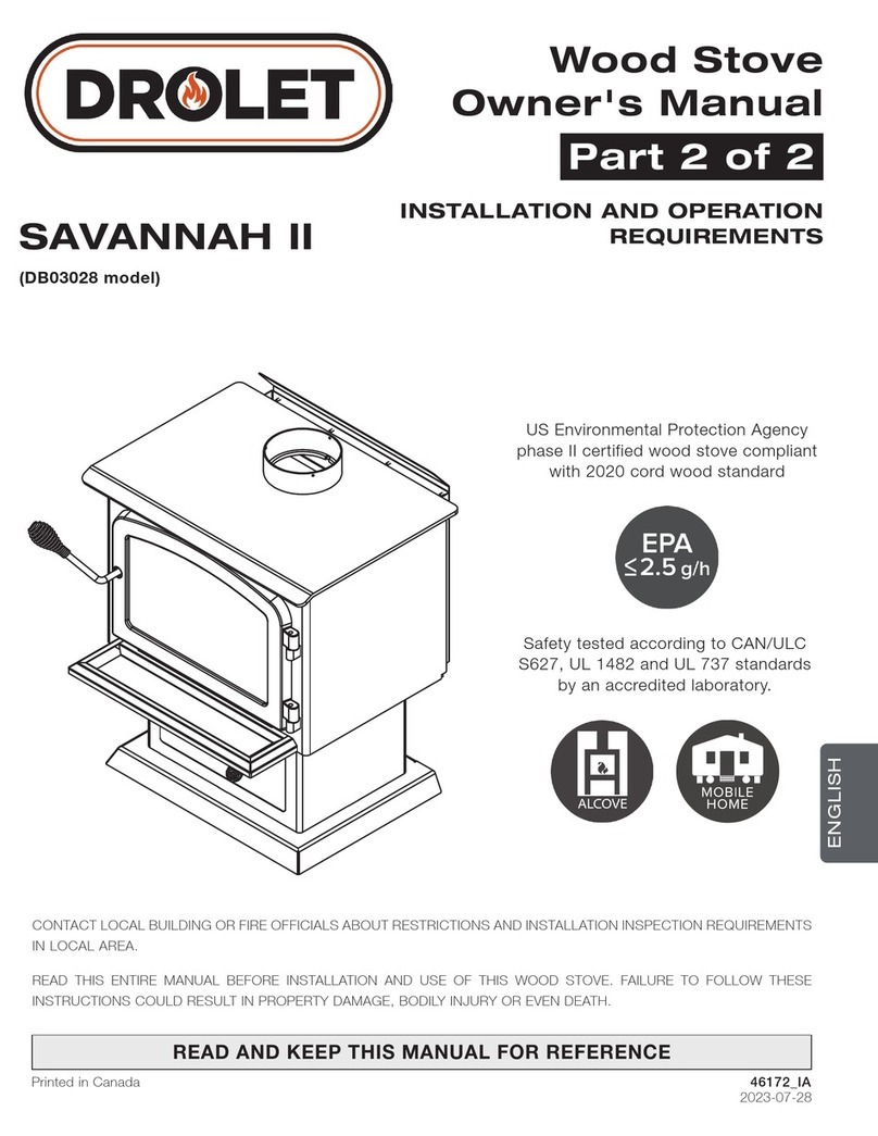 Drolet SAVANNAH II owner's manual