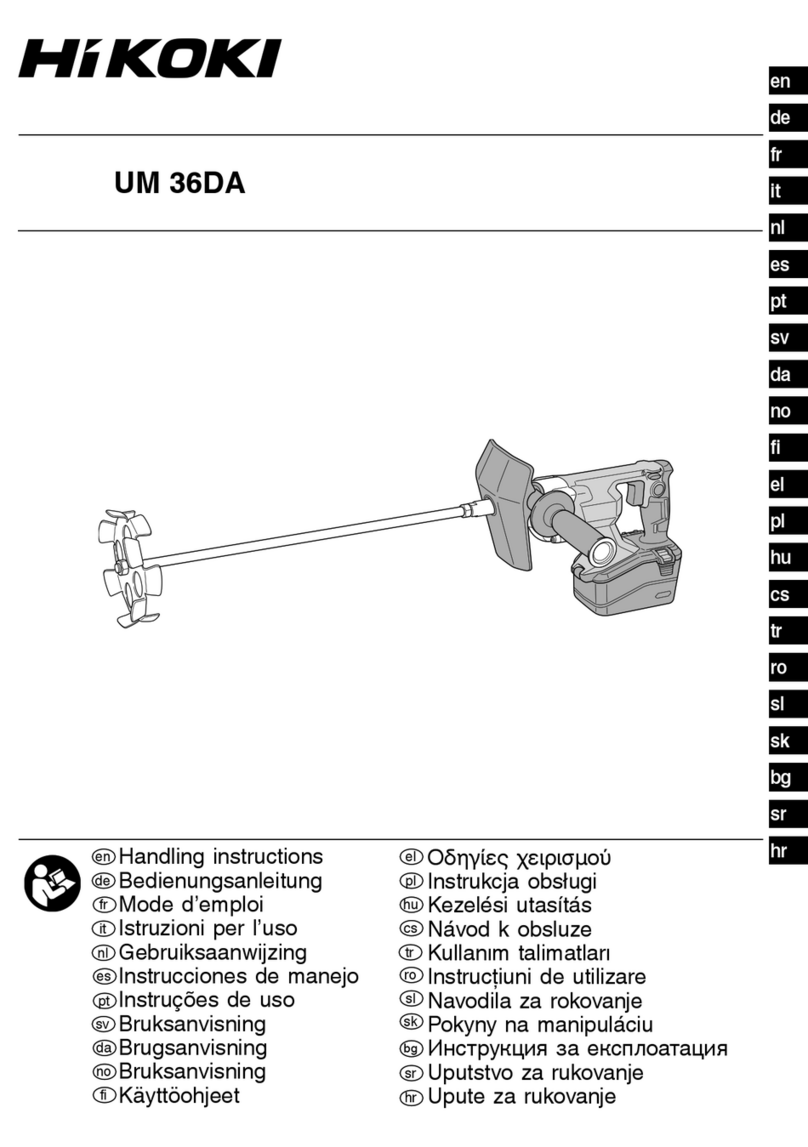 HIKOKI UM 36DA User manual