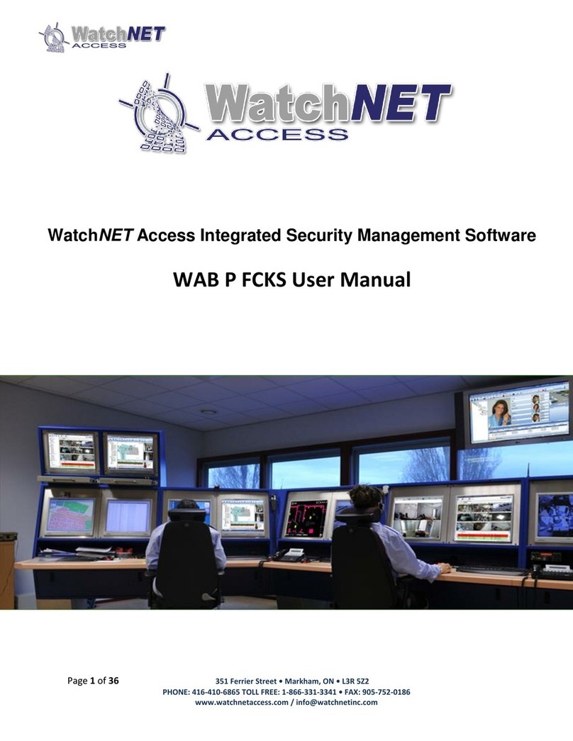 WatchNet WAB P FCKS user manual
