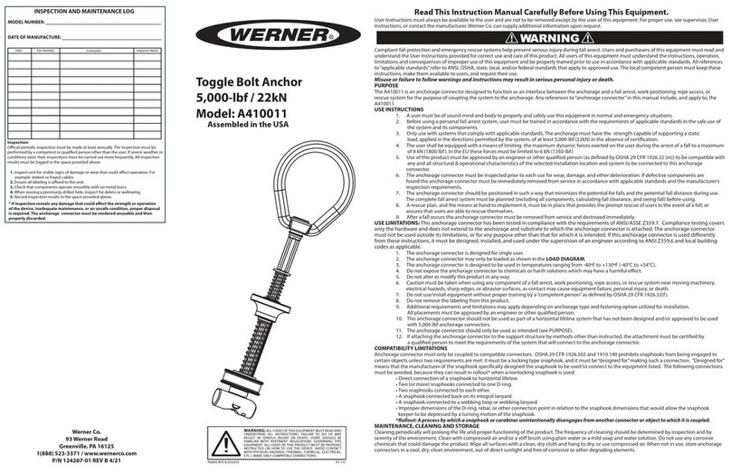 Werner A410011 User manual