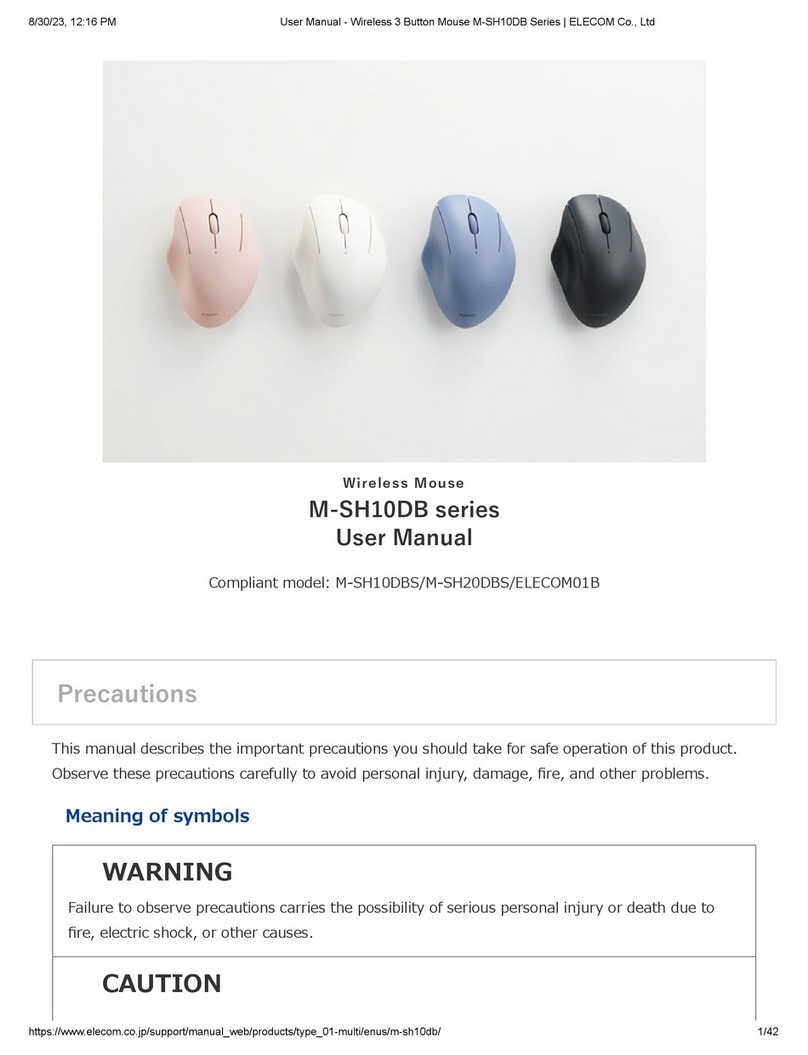 Elecom M-SH10DB Series User manual