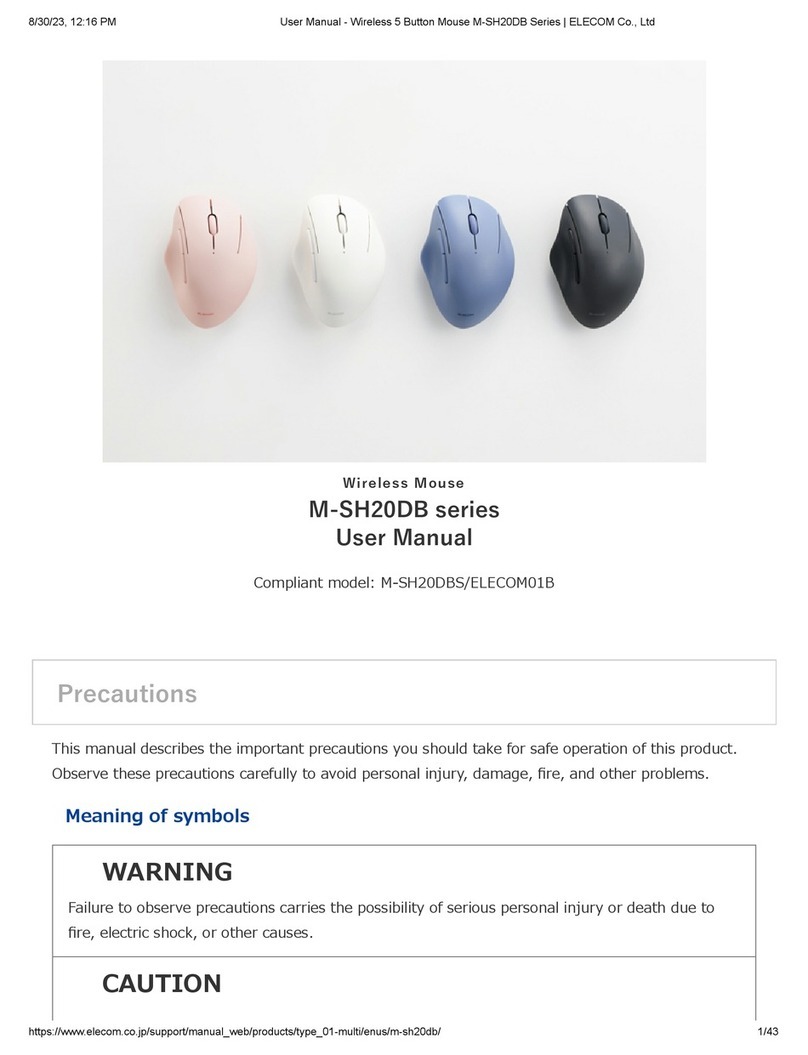 Elecom M-SH20DB Series user manual