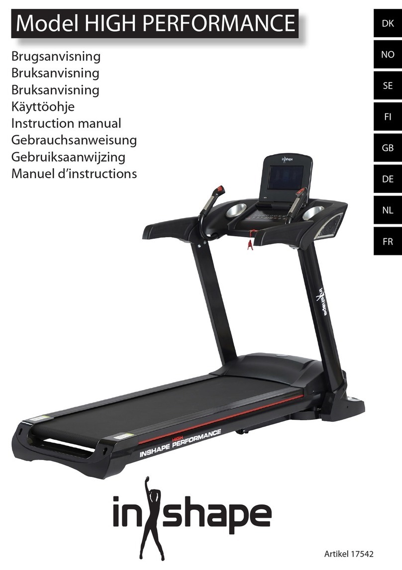 In Shape HIGH PERFORMANCE User manual