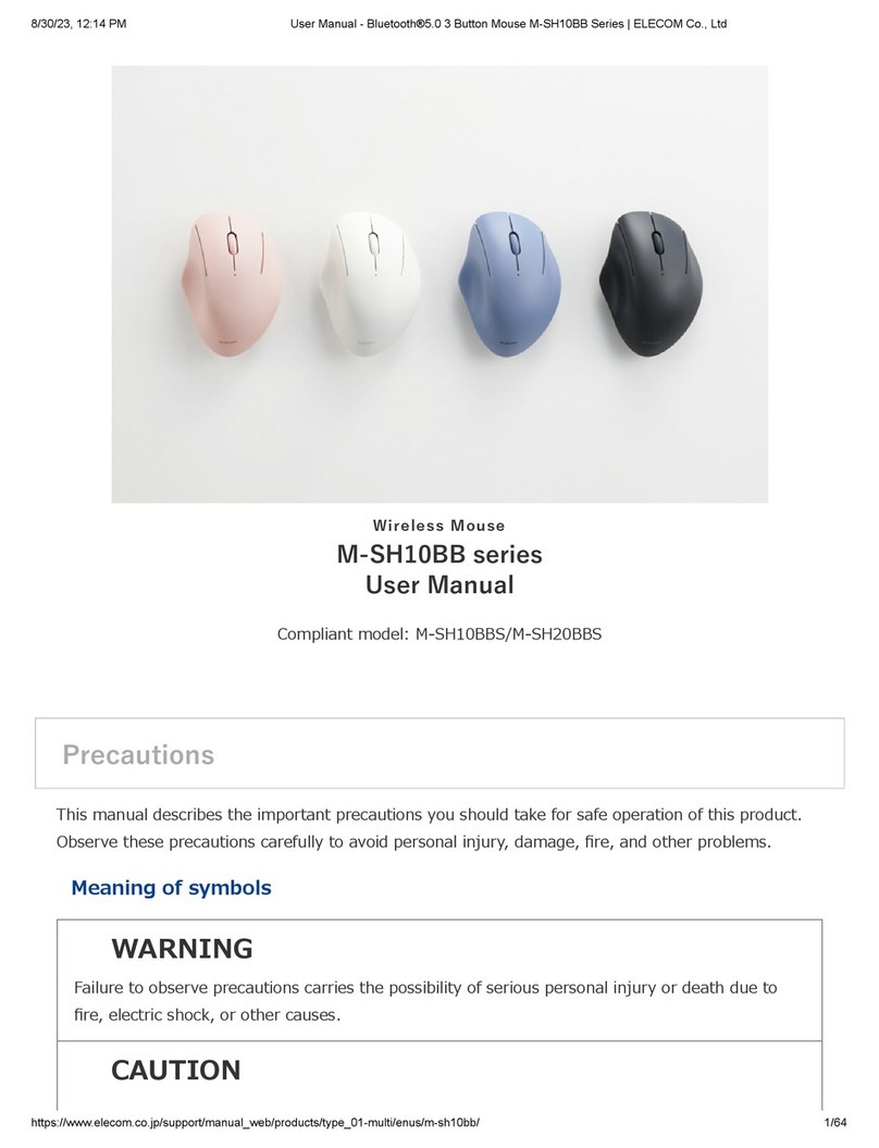 Elecom M-SH10BB Series User manual