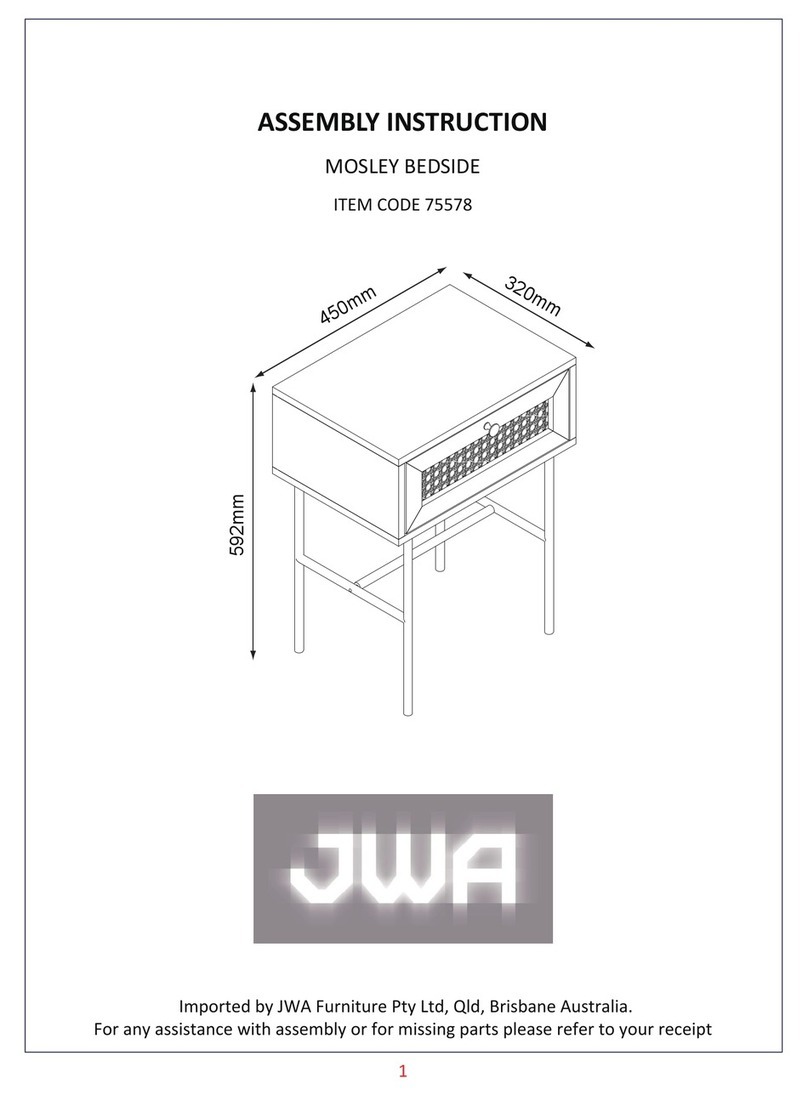 JWA MOSLEY 75578 Assembly instruction