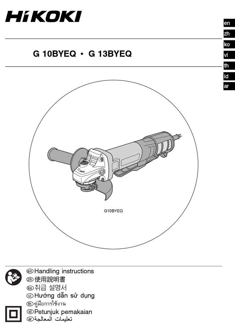 HIKOKI G 10BYEQ Handling instructions