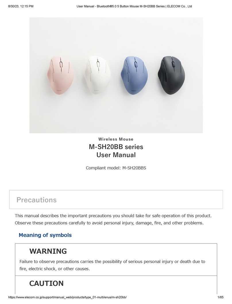 Elecom M-SH20BB Series user manual
