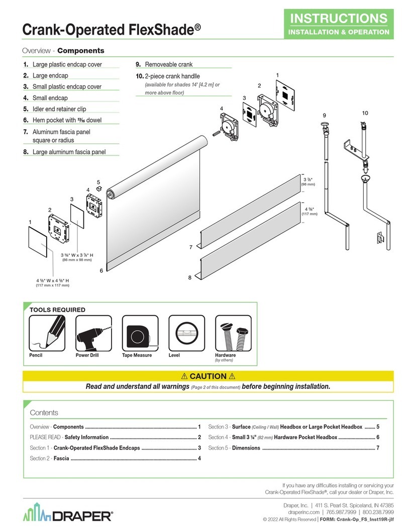 Draper Crank-Operated FlexShade Programming manual