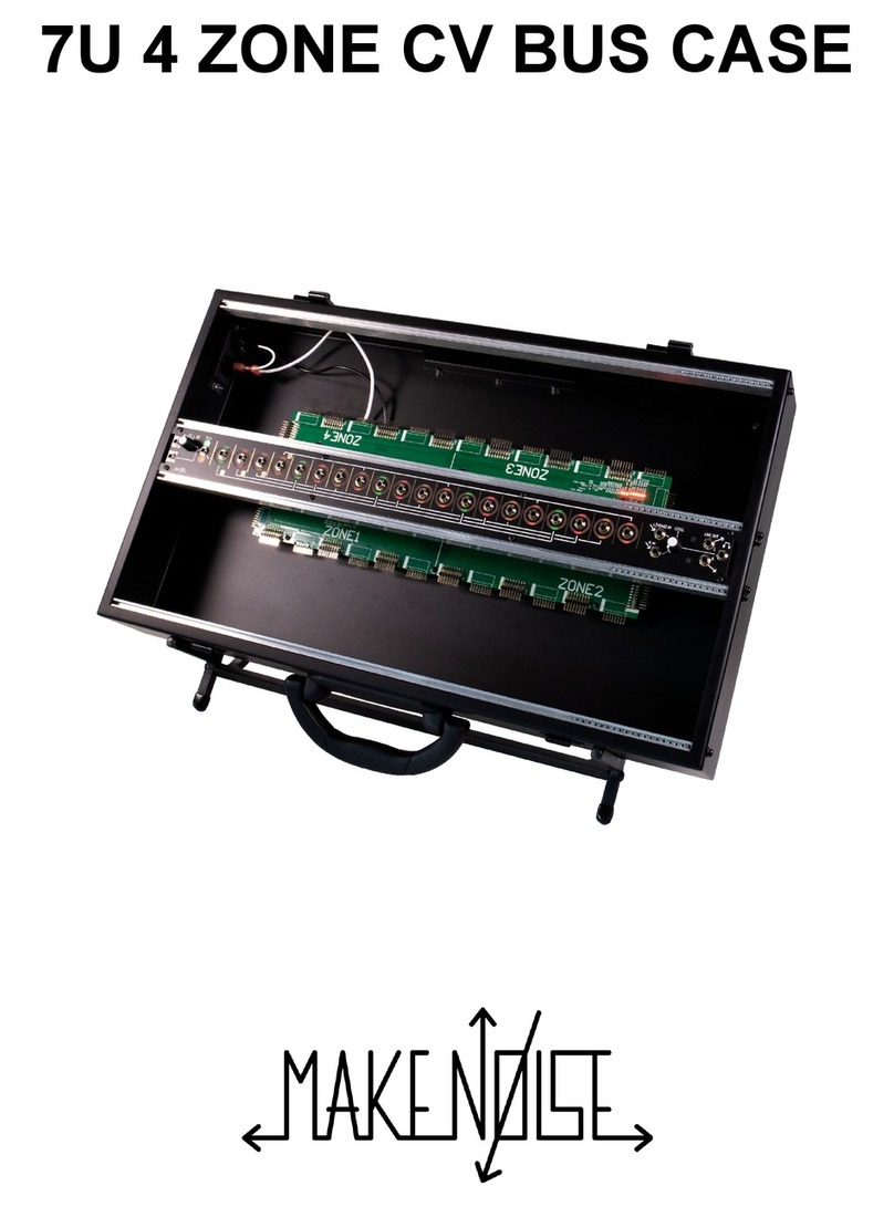 Make Noise 7U 4 ZONE CV BUS CASE User manual