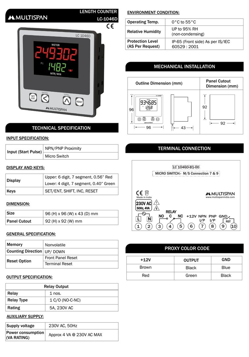 MULTISPAN LC 1046D quick start guide
