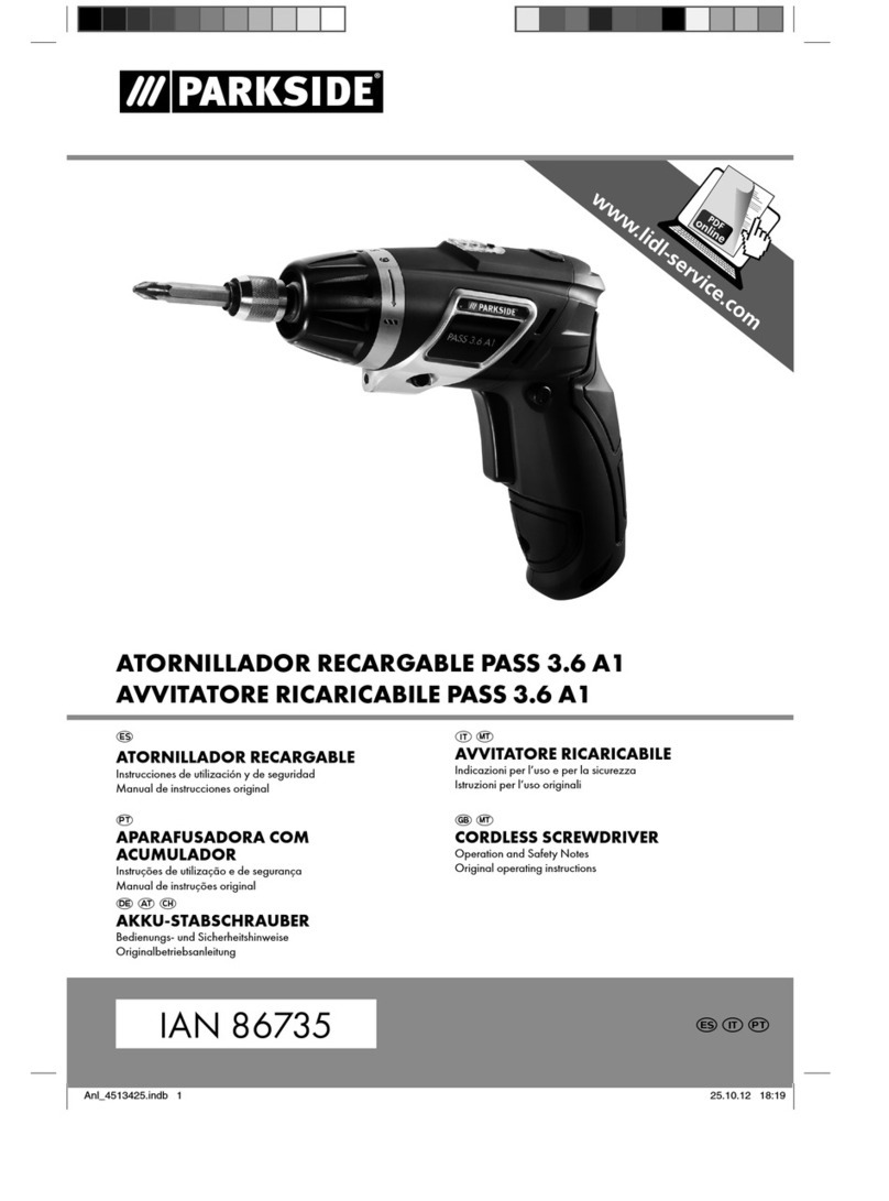 Parkside PASS 3.6 A1 User manual Parkside PASS 3.6 A1 User manual