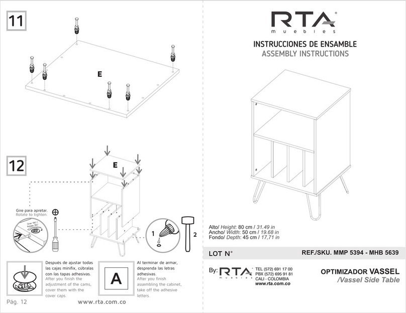 RTA MMP 5394 User manual