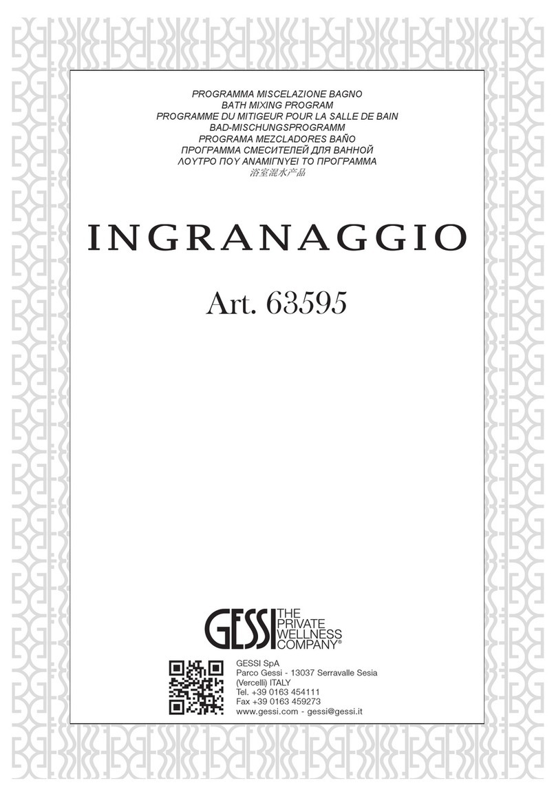 Gessi INGRANAGGIO 63595 User manual