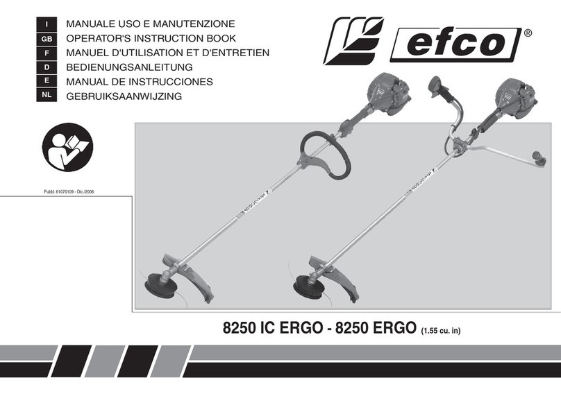 Efco 8250 IC ERGO Operators instruction book