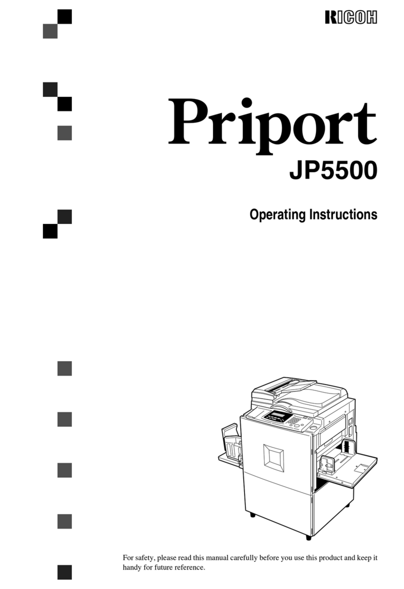 Ricoh Priport JP5500 User manual