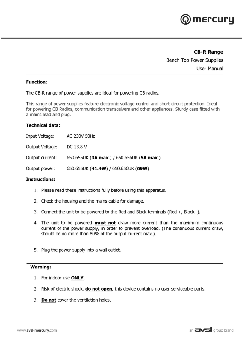 Mercury CB-R Series User manual