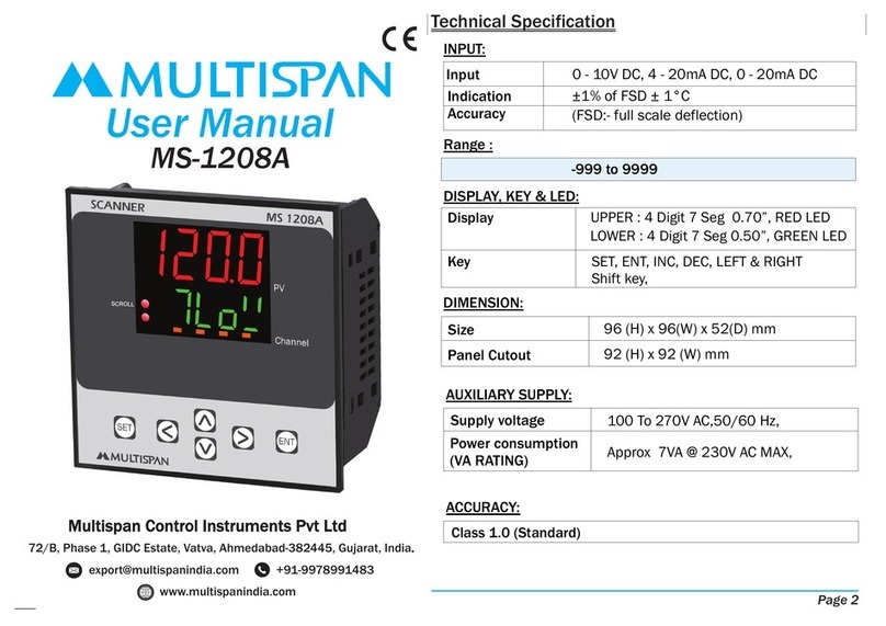 MULTISPAN MS-1208A User manual