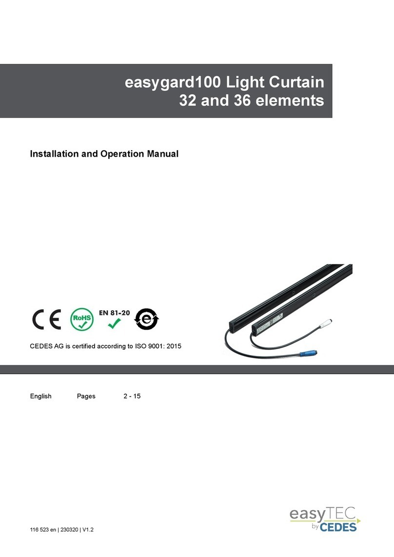 Cedes easyTEC easygard100 Installation and operation manual