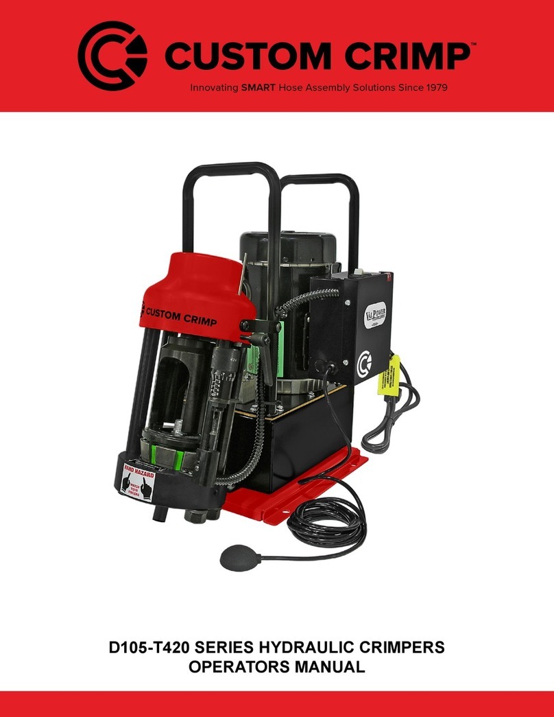 CustomCrimp D105-T420 SERIES Operator's manual