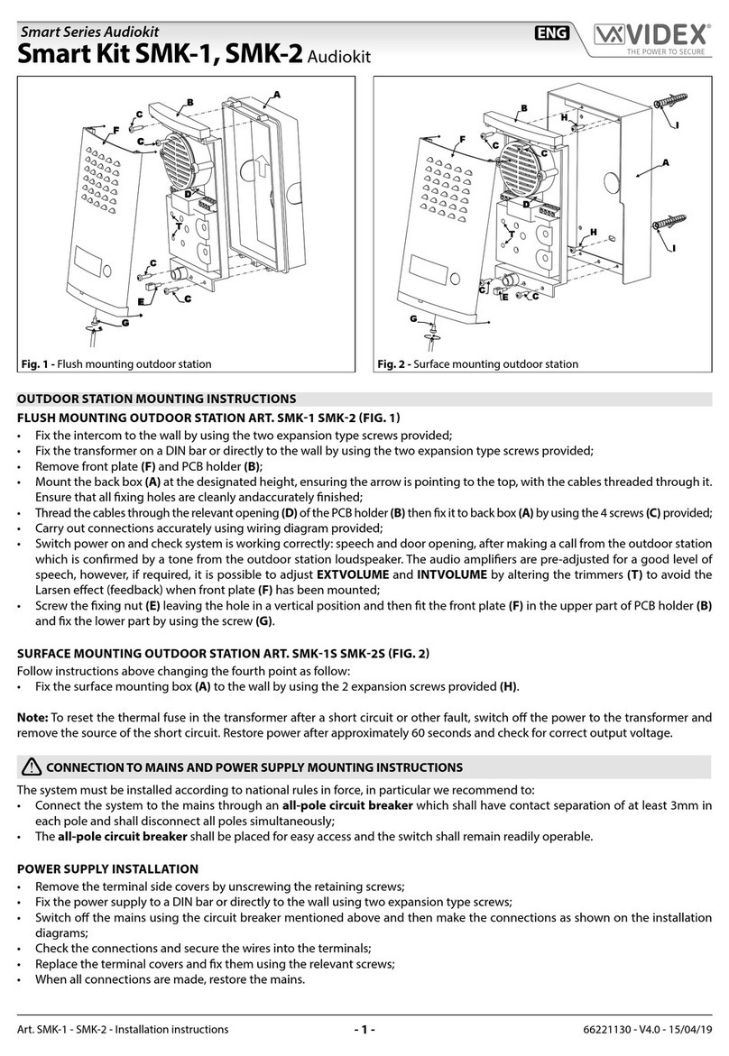 Videx Smart Series User manual