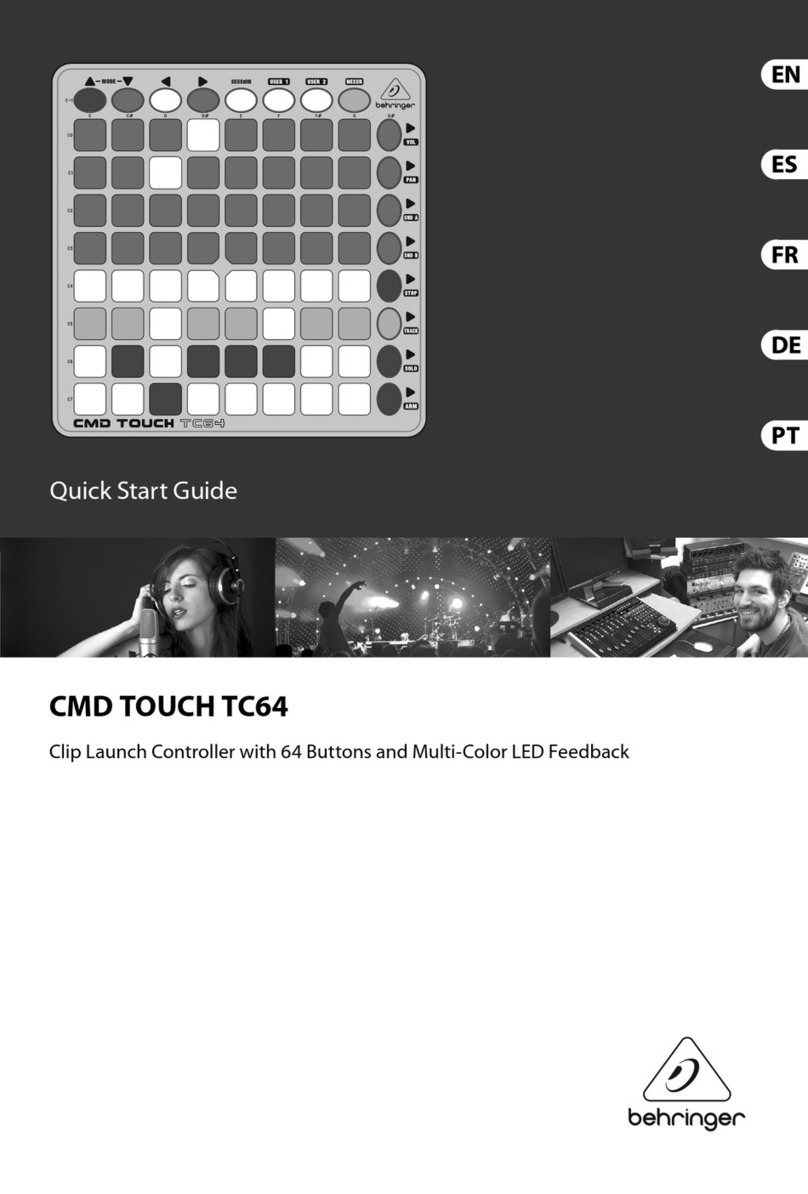 Behringer CMD TOUCH TC64 User manual