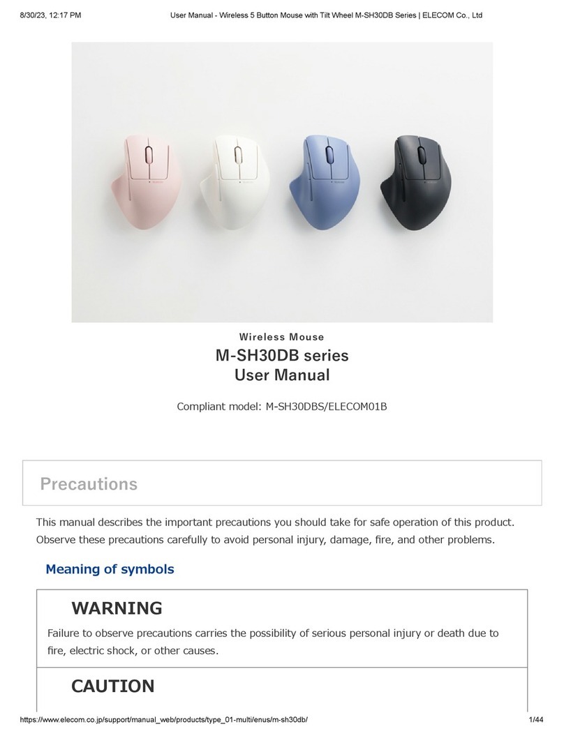 Elecom M-SH30BB Series user manual