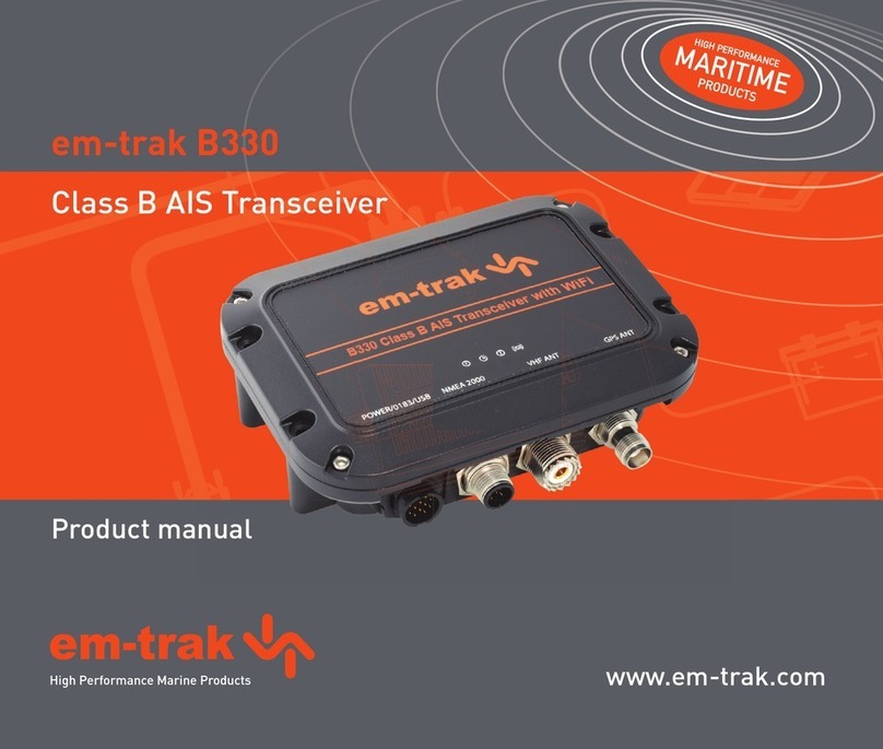 Em-Trak B330 product manual