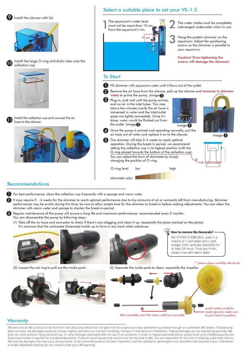JNS Aquaria VS-1.5 installation guide