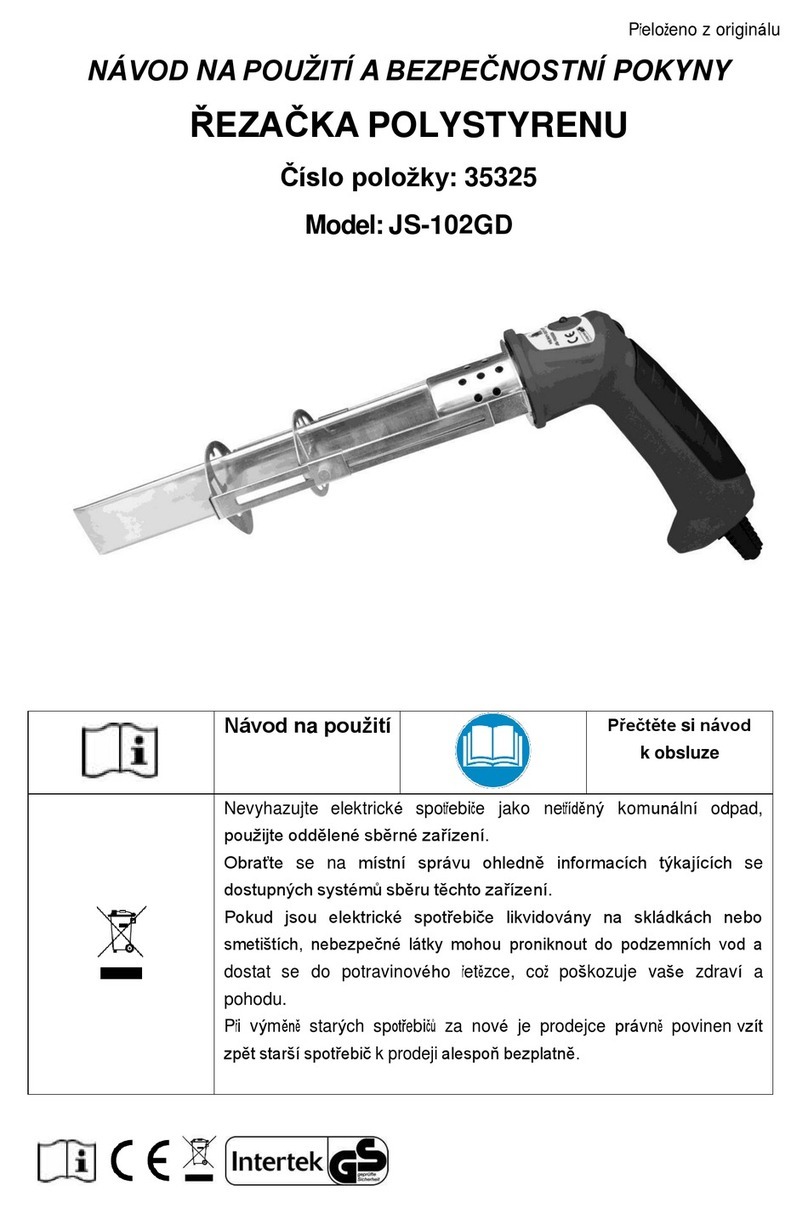 LEVIOR JS-102GD Safety and operating manual