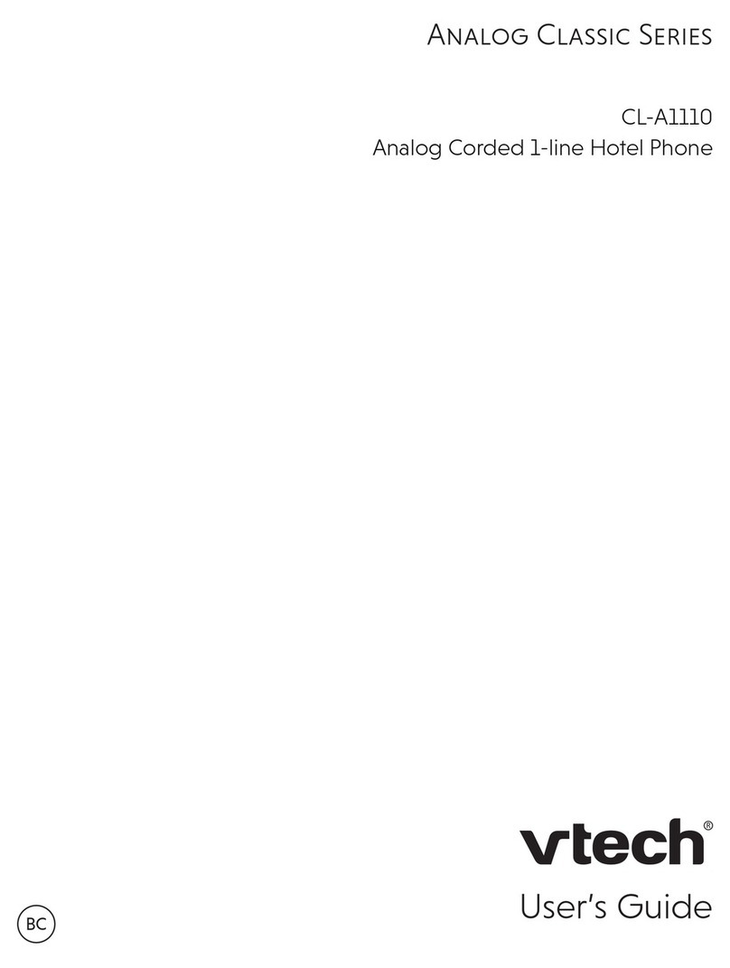 V-tech Analog Classic Series User manual